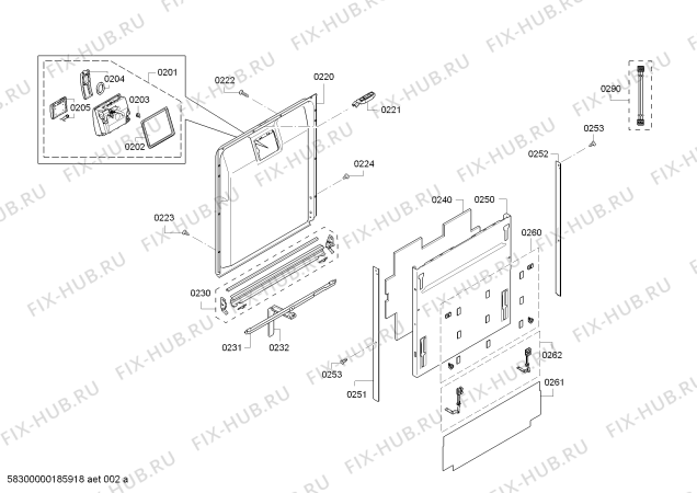 Схема №2 SX75M032EU с изображением Силовой модуль запрограммированный для электропосудомоечной машины Siemens 12009685