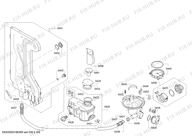 Схема №3 1KDW64006 с изображением Кнопка для электропосудомоечной машины Bosch 00627241