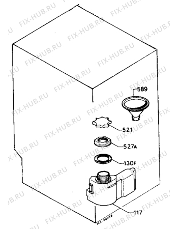 Взрыв-схема посудомоечной машины Zanussi ID4418W - Схема узла Water softener 066