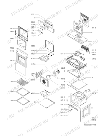 Схема №1 BLZH 5069 IN с изображением Колечко для плиты (духовки) Whirlpool 481250568013