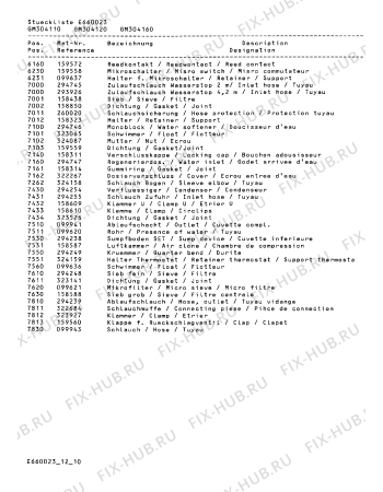 Схема №3 GM304120 с изображением Уплотнитель двери для посудомойки Bosch 00294766