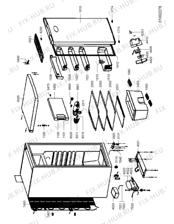 Схема №1 WM 1550 A+S с изображением Моторчик вентилятора для холодильной камеры Whirlpool 482000002594