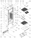 Схема №1 ETDF450DWVTR (F016511) с изображением Запчасть для холодильной камеры Indesit C00174261