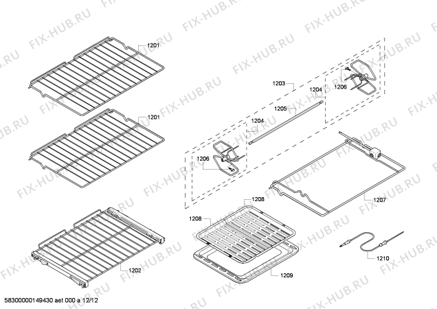 Схема №2 WD30EP с изображением Панель для духового шкафа Bosch 00675437