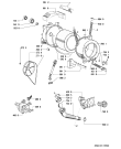 Схема №1 AWO 9567/S с изображением Кнопка, ручка переключения для стиралки Whirlpool 481251318156