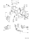 Схема №1 AWO37615S (F092614) с изображением Клавиша для стиралки Indesit C00336969