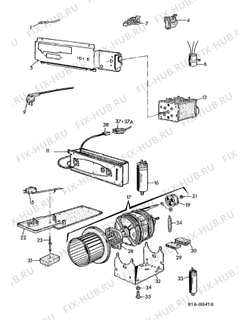 Взрыв-схема стиральной машины Husqvarna Electrolux QW286T - Схема узла Electrical equipment