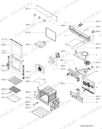 Схема №1 AKP 201/WH с изображением Панель для электропечи Whirlpool 481245240049