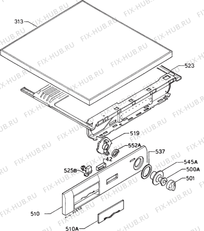 Взрыв-схема стиральной машины Zanussi FL900 - Схема узла W30 Panel,User manual B