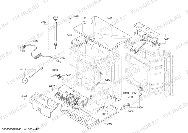 Схема №2 CM250110 с изображением Модуль управления для кофеварки (кофемашины) Bosch 00654004