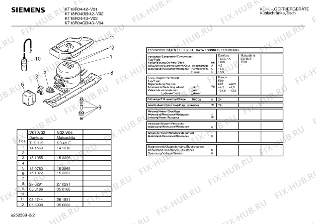 Схема №2 KTL7201 с изображением Плата для холодильника Bosch 00285376
