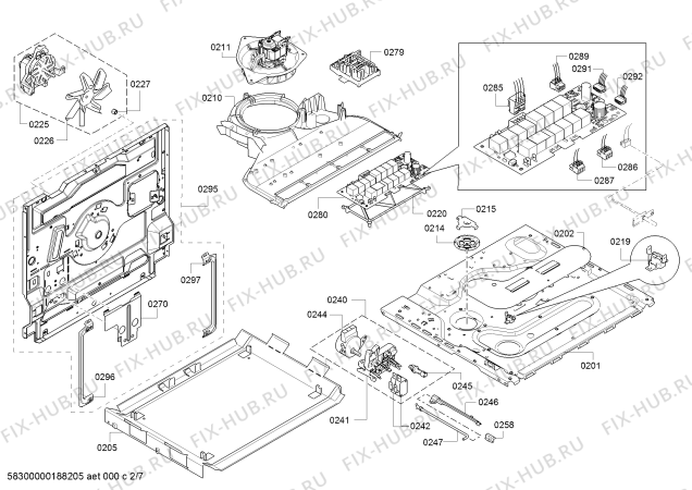 Схема №1 HA857540F с изображением Стеклокерамика для электропечи Siemens 00714980