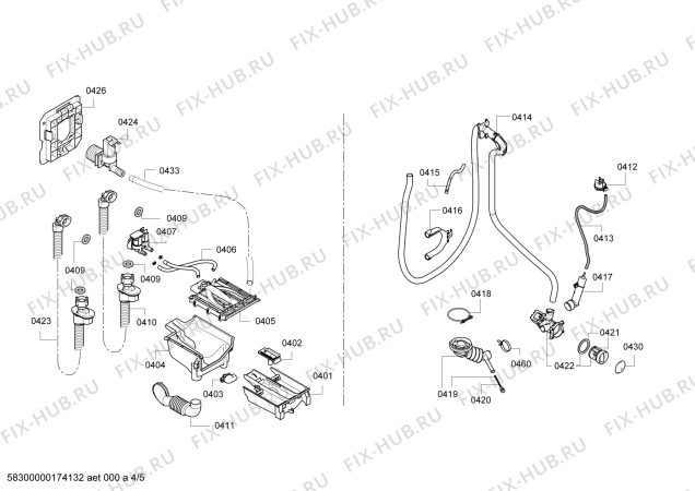 Схема №1 WAP24201UC Axxis с изображением Панель управления для стиралки Bosch 00746856