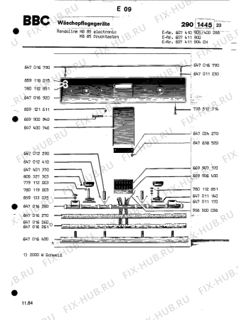 Взрыв-схема комплектующей Aeg KB 85 ELECTRONIC CH - Схема узла Section2