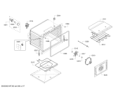 Схема №2 HEI8054U Bosch с изображением Передняя часть корпуса для электропечи Bosch 11005332