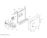 Схема №3 SGU44E32SK с изображением Декоративная рамка для посудомоечной машины Bosch 00667978