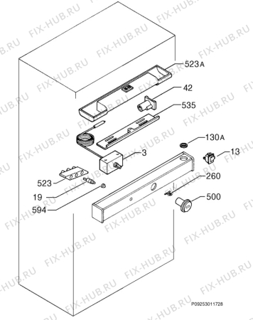 Взрыв-схема холодильника Rex Electrolux FI22/10DA - Схема узла Diffusor