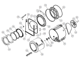 Схема №1 W6125 DK   -White (900003108, WM25.2) с изображением Декоративная панель для стиралки Gorenje 226625