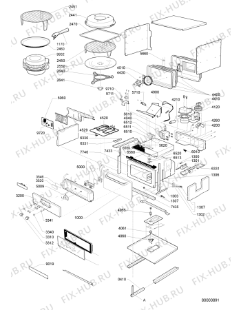 Схема №1 AMW578IX1 (F090905) с изображением Наставление для микроволновой печи Indesit C00364120