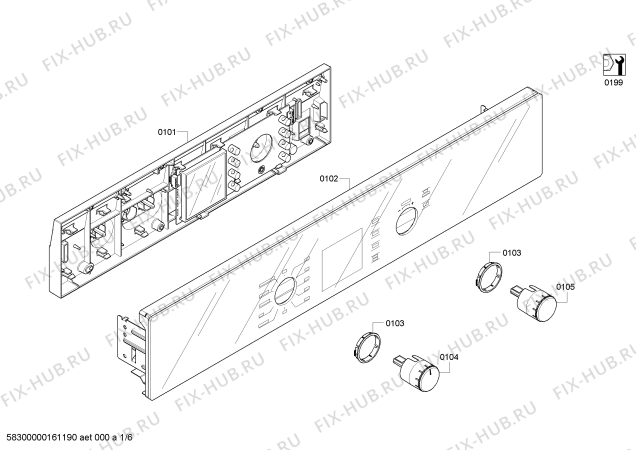 Схема №5 HBN3450UC с изображением Модуль управления для электропечи Bosch 00657430