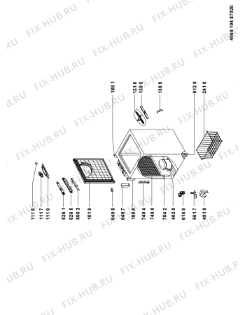 Схема №1 WH1400 E с изображением Дверца для холодильника Whirlpool 481010400347