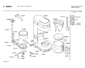 Схема №1 0717902350 TKA8508 с изображением Крышка для электрокофеварки Bosch 00085583