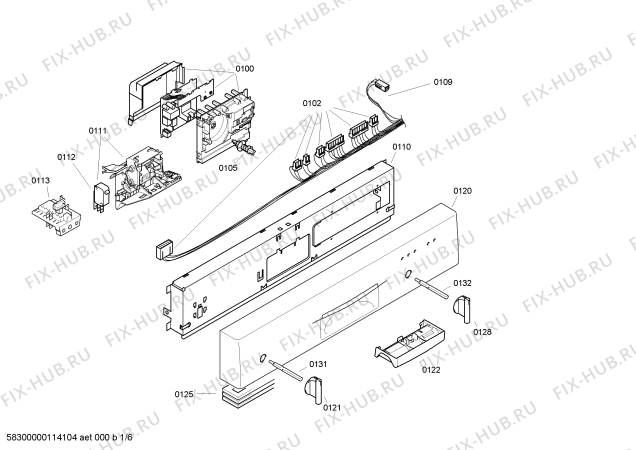 Схема №1 SGU43E42SK с изображением Мотор для посудомоечной машины Bosch 00490718