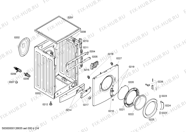 Схема №2 CM1220CGTR с изображением Панель управления для стиралки Bosch 00667474