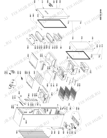 Схема №1 KGE COMFORT 83 A+++ с изображением Сенсорная панель для холодильной камеры Whirlpool 481010651219