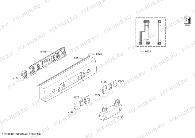 Схема №2 SPS69T28EU Super Silence с изображением Ручка для посудомоечной машины Bosch 00655780