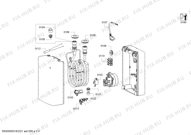 Схема №1 08/8104 TDK35S с изображением Кольцо для бойлера Bosch 00423541
