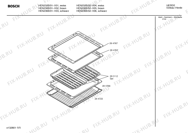 Схема №2 HEN230B с изображением Инструкция по эксплуатации для духового шкафа Bosch 00521699