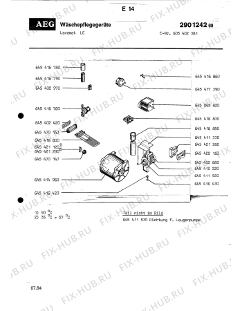 Схема №2 LAVLE с изображением Другое для посудомойки Aeg 8996454169302