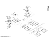 Схема №1 P1HEB64256 с изображением Панель управления для плиты (духовки) Bosch 00749346