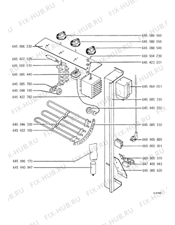 Взрыв-схема посудомоечной машины Zanker 427 - Схема узла Electrical equipment