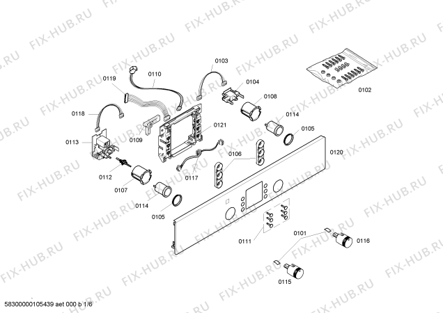 Схема №1 HBN36L850 с изображением Переключатель для духового шкафа Bosch 00422716