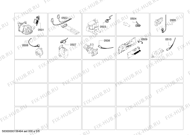 Взрыв-схема стиральной машины Bosch WAE20463IL Maxx VarioPerfect - Схема узла 05