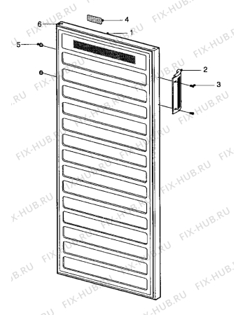 Взрыв-схема холодильника Acec SVC2311 - Схема узла Freezer door