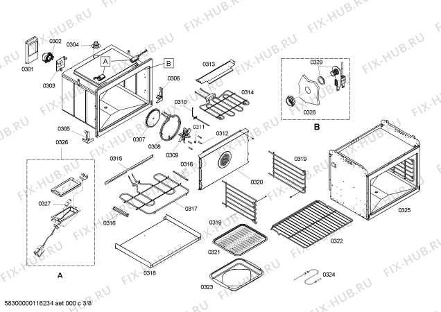 Схема №2 SECD302BS с изображением Инструкция по установке/монтажу для духового шкафа Bosch 00591895