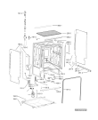 Схема №1 ADG 6446 NB с изображением Панель для посудомойки Whirlpool 481010399574