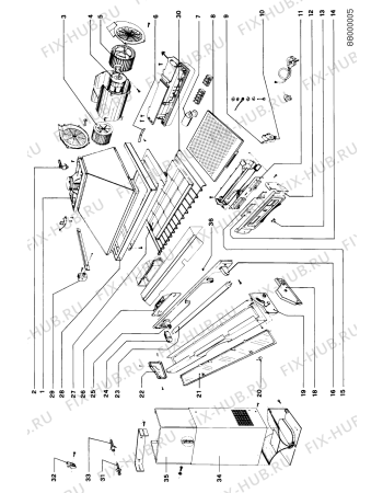 Схема №1 AKG 756 IX с изображением Дымоход для вытяжки Whirlpool 481931088513