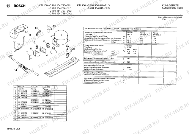 Схема №1 0701154819 KTL150 с изображением Дверь морозильной камеры для холодильника Bosch 00115262