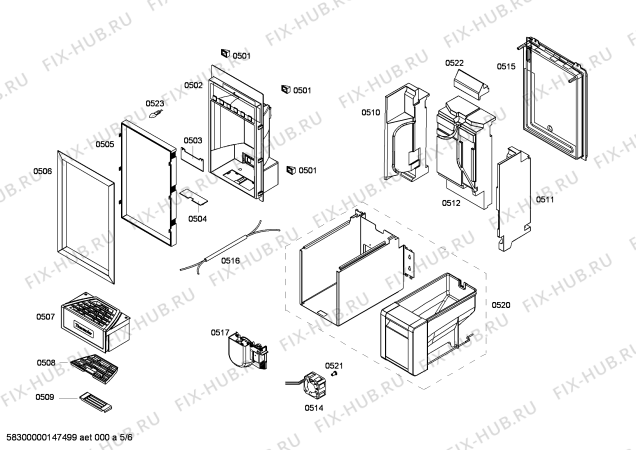Схема №1 FID18P30 с изображением Шина для холодильной камеры Siemens 00666021