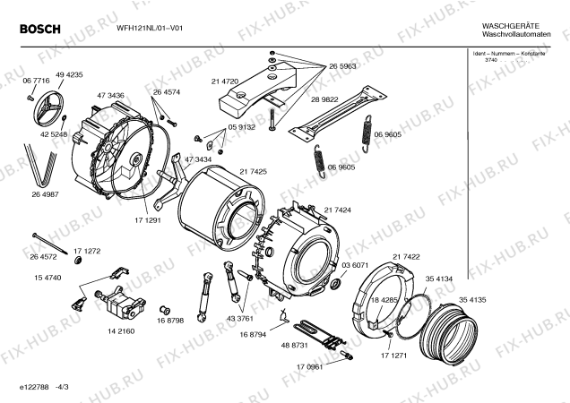 Схема №2 WFH2471NL Berlina 1200 с изображением Таблица программ для стиралки Bosch 00591509