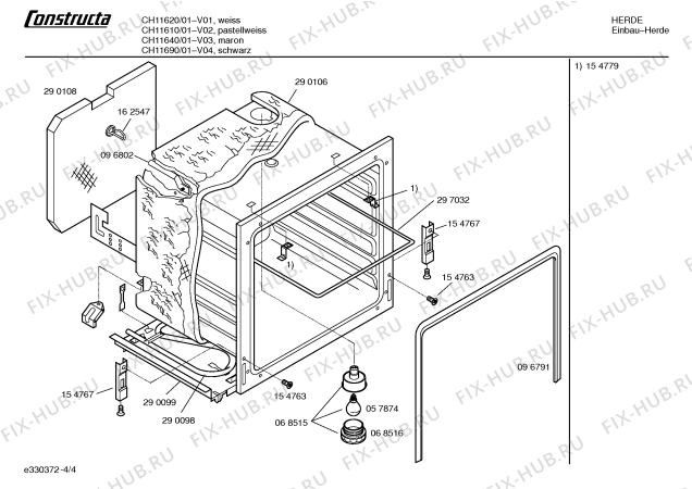 Схема №2 CH11640 с изображением Панель управления для духового шкафа Bosch 00354147