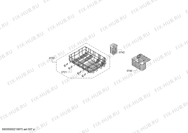 Схема №1 SPS25CI00X, Serie 2 с изображением Краткая инструкция для посудомойки Bosch 18015399