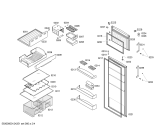 Схема №1 KDN45X00AU с изображением Дверь для холодильной камеры Bosch 00245790