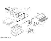 Схема №2 HBL3552A с изображением Фронтальное стекло для электропечи Bosch 00666251