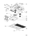 Схема №1 AKR 695 NB с изображением Панель для электровытяжки Whirlpool 481231038664