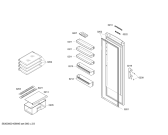 Схема №1 KSR30410GB с изображением Дверь для холодильника Bosch 00243101